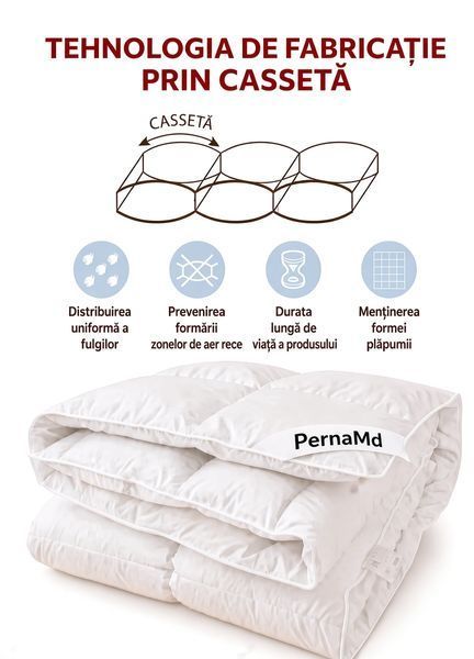 Plapumă din puf PernaMD 200*220 Lux  10055 фото